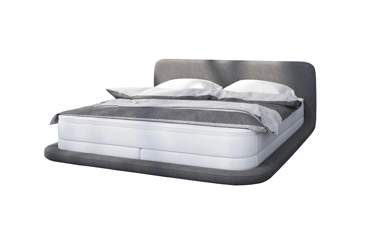 Boxspringbett Zoe mit LED in Kunstleder-Optik