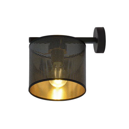 Wandleuchte Ember K1 in Schwarz, Gold, 1-flammig