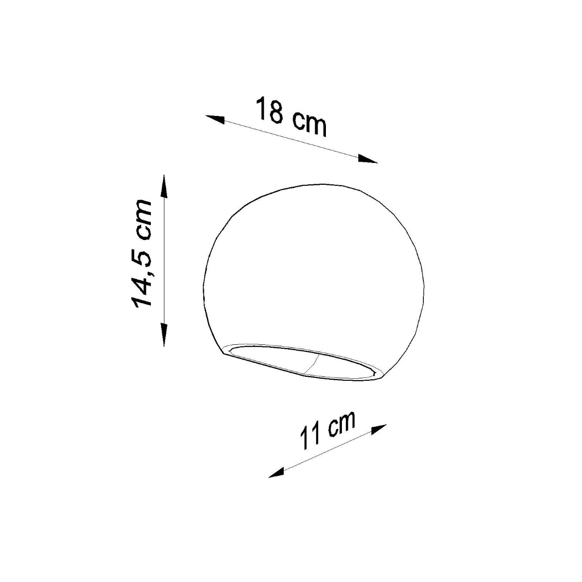 Wandleuchte Keramik GLOBE