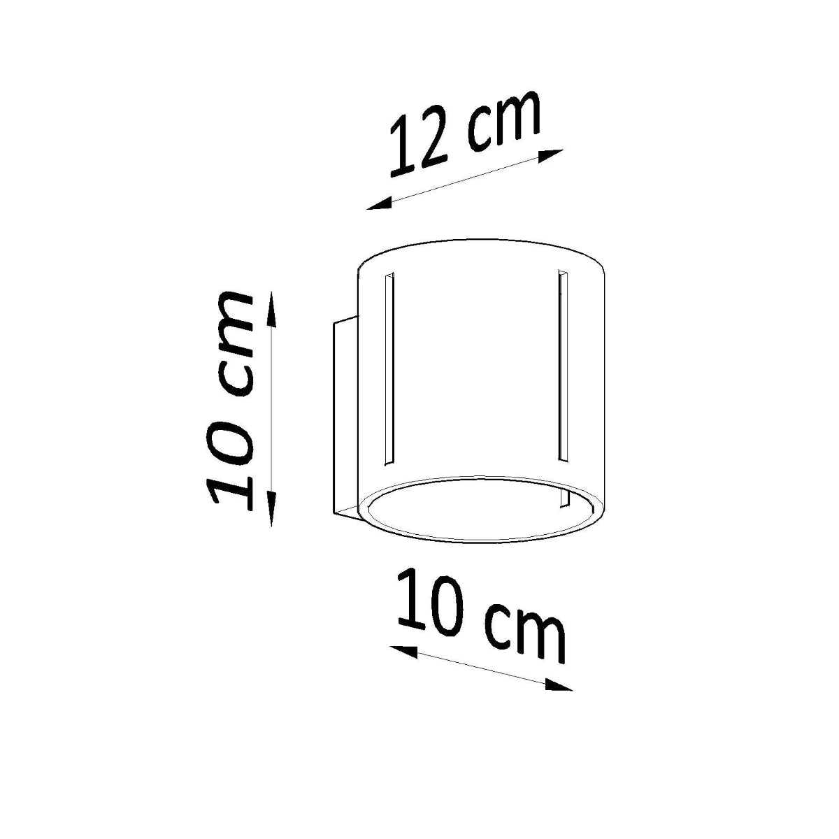 Wandleuchte INEZ schwarz