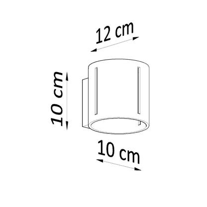 Wandleuchte INEZ schwarz