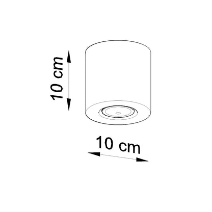 Deckenleuchte ORBIS Beton