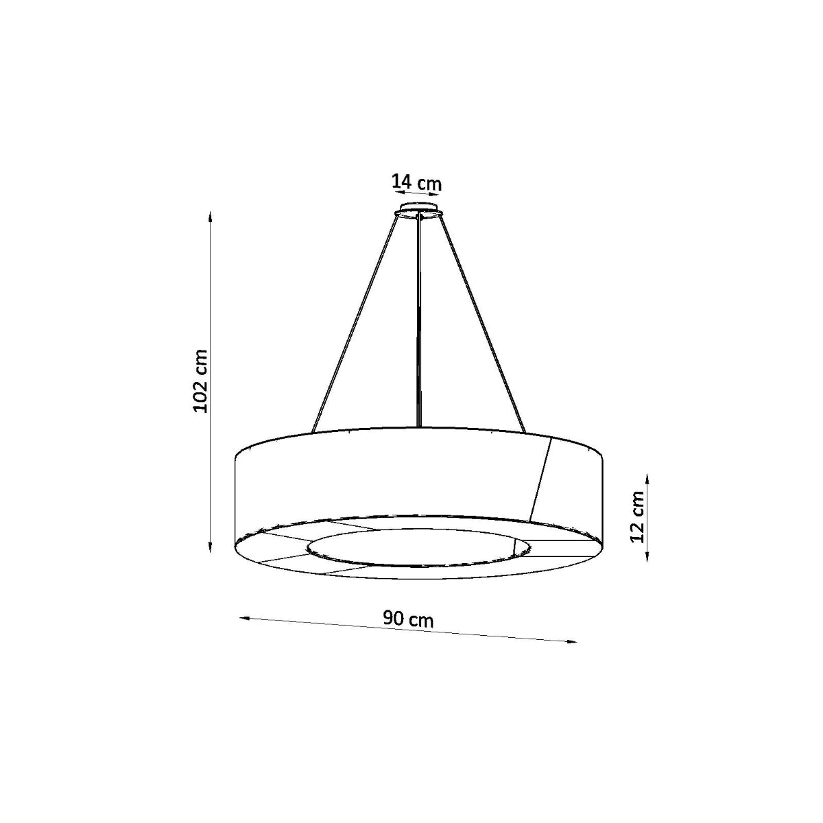 Kronleuchter SATURNO SLIM