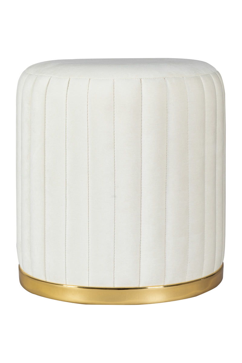 Hocker Doric 125 Elfenbein / Gold