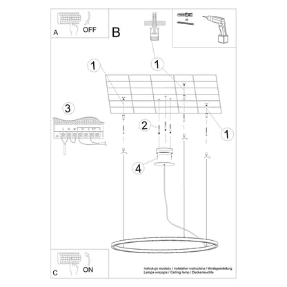 Kronleuchter RISA LED 3000K