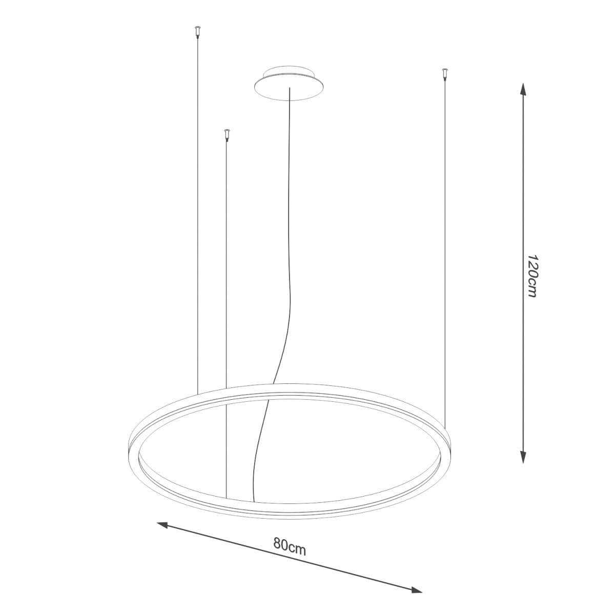 Kronleuchter ODA LED 3000K