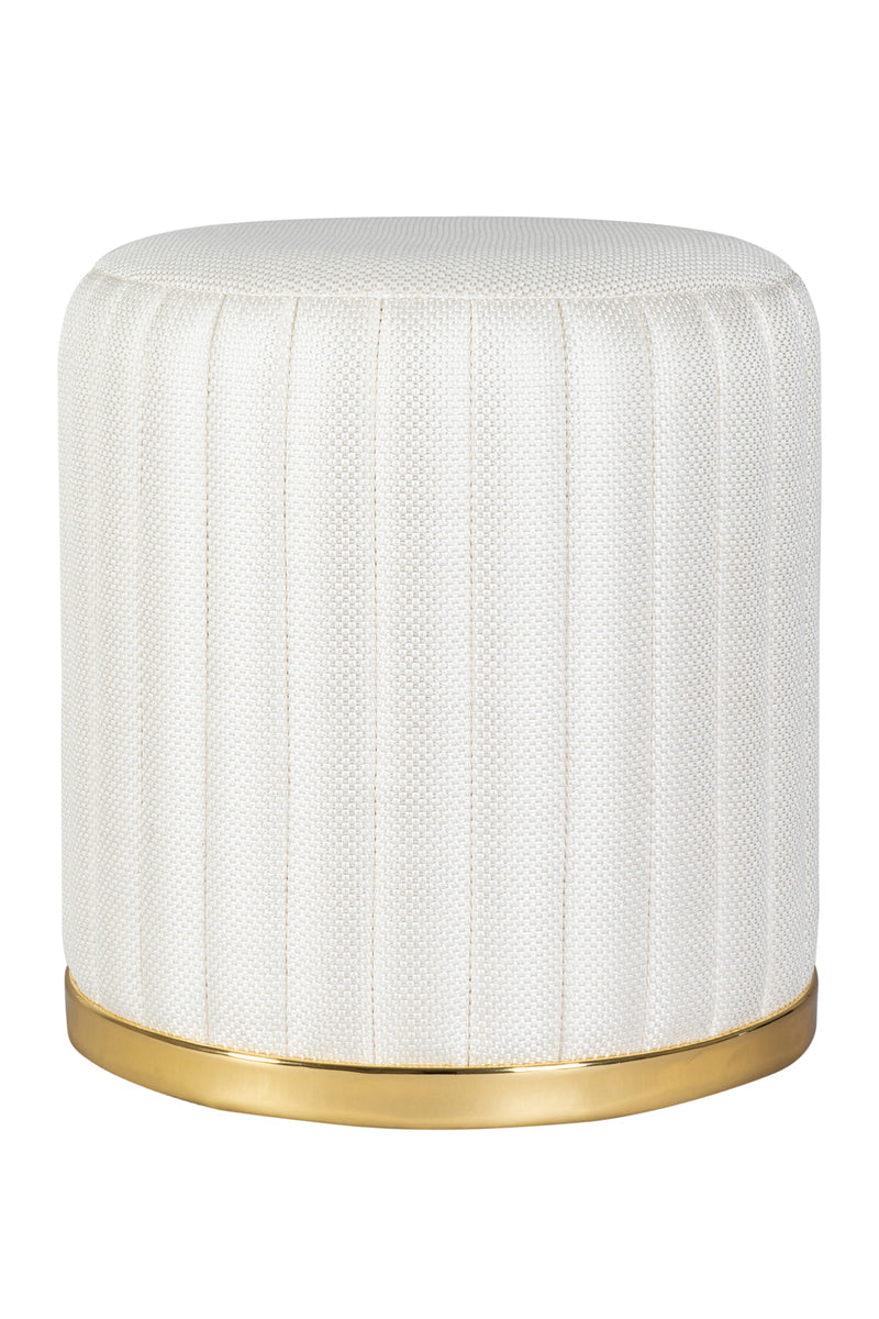 Hocker Doric 145 Elfenbein / Gold