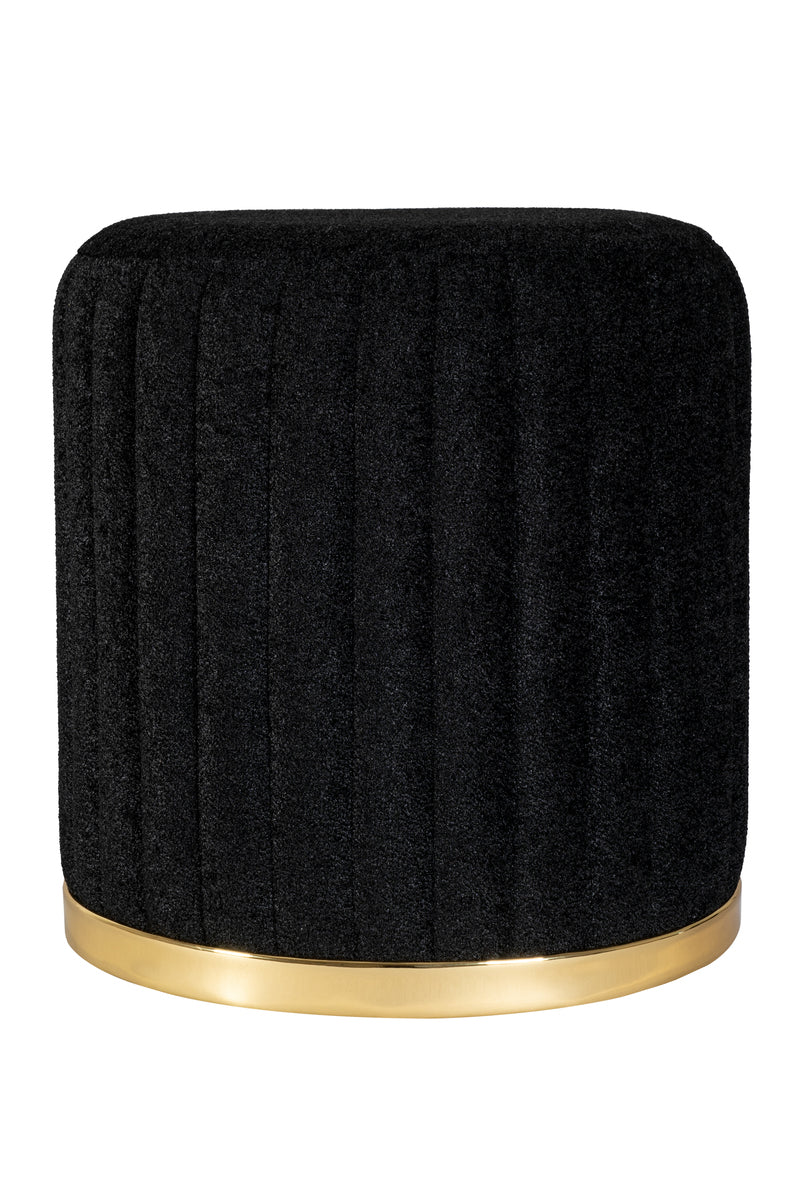 Hocker Doric 135 Schwarz / Gold