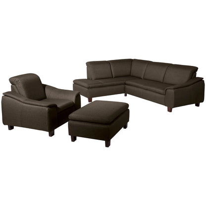 Aaron Ecksofa links mit Sofa 2,5-Sitzer rechts