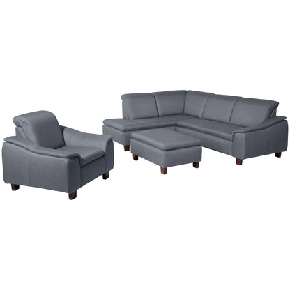 Aaron Ecksofa links mit Sofa 2,5-Sitzer rechts