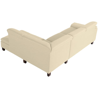 Aaron Sofa 2,5-Sitzer links mit Ecksofa rechts