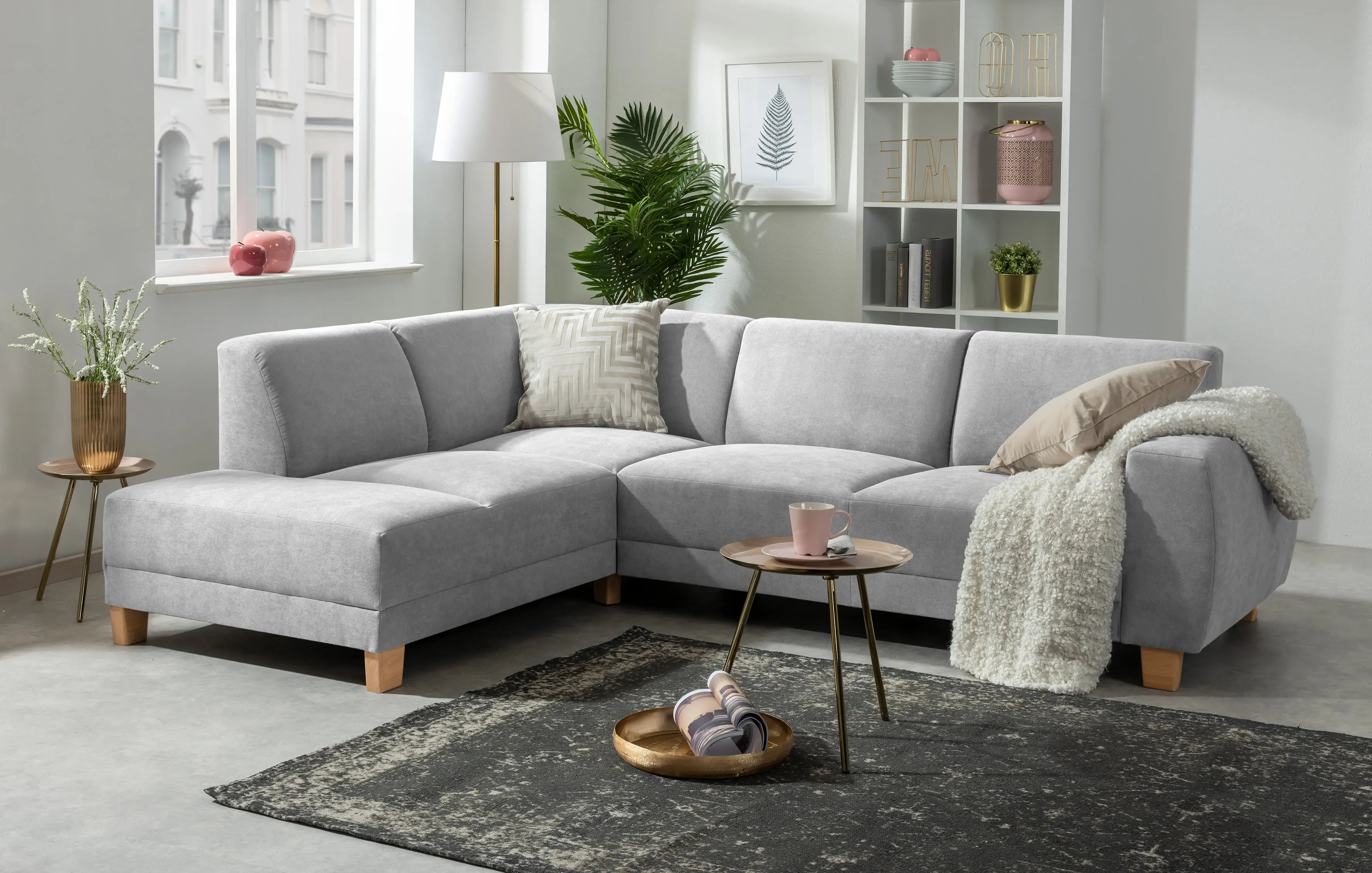 Blackpool Ecksofa links mit Sofa 2,5-Sitzer rechts