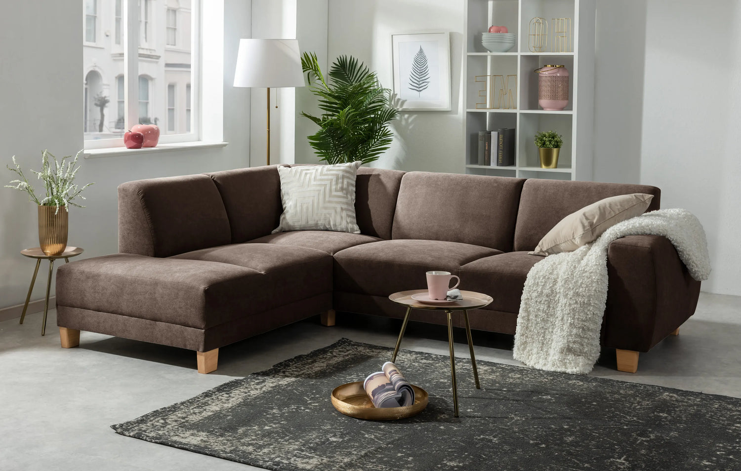 Blackpool Sofa 2,5-Sitzer links mit Ecksofa rechts