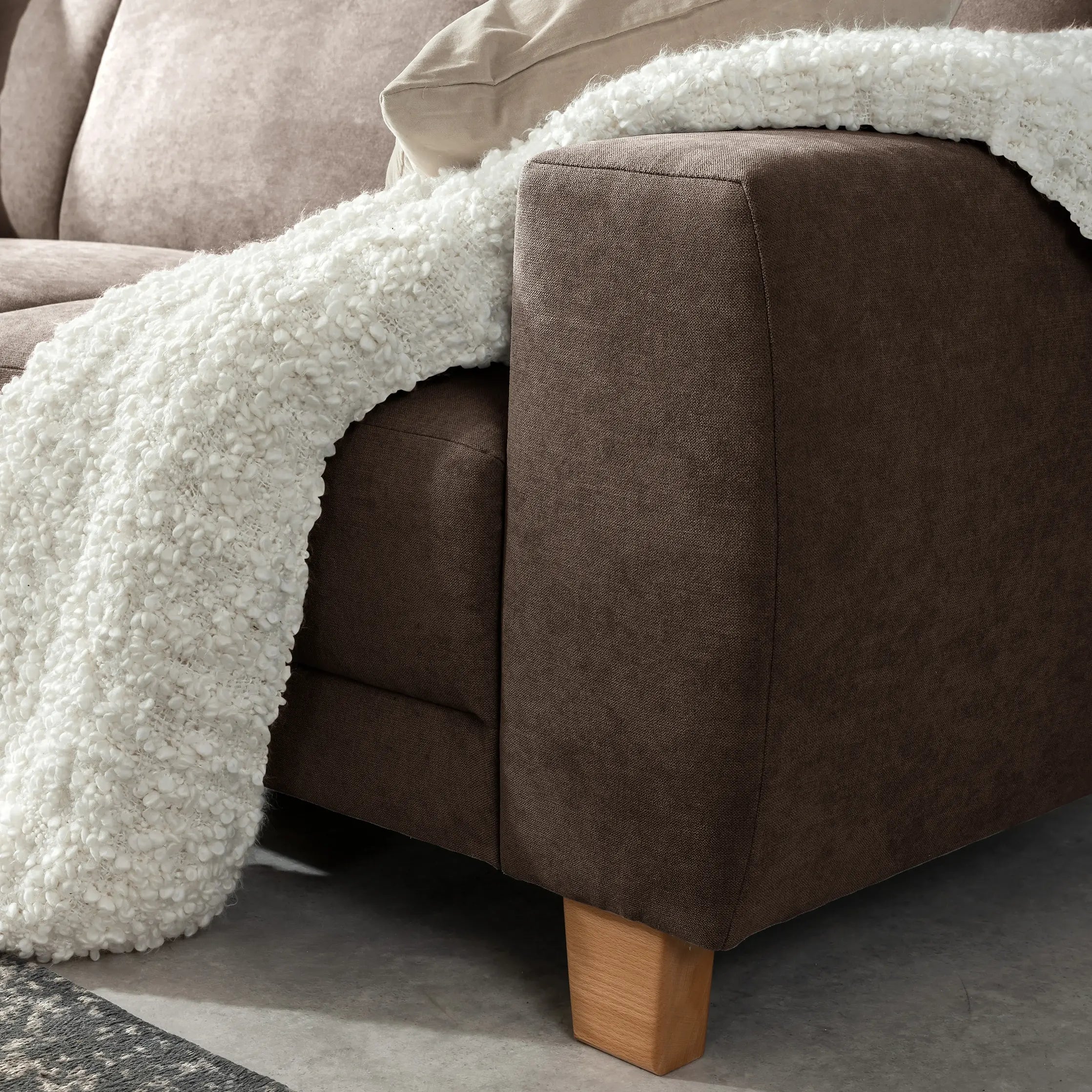 Blackpool Sofa 2,5-Sitzer links mit Ecksofa rechts