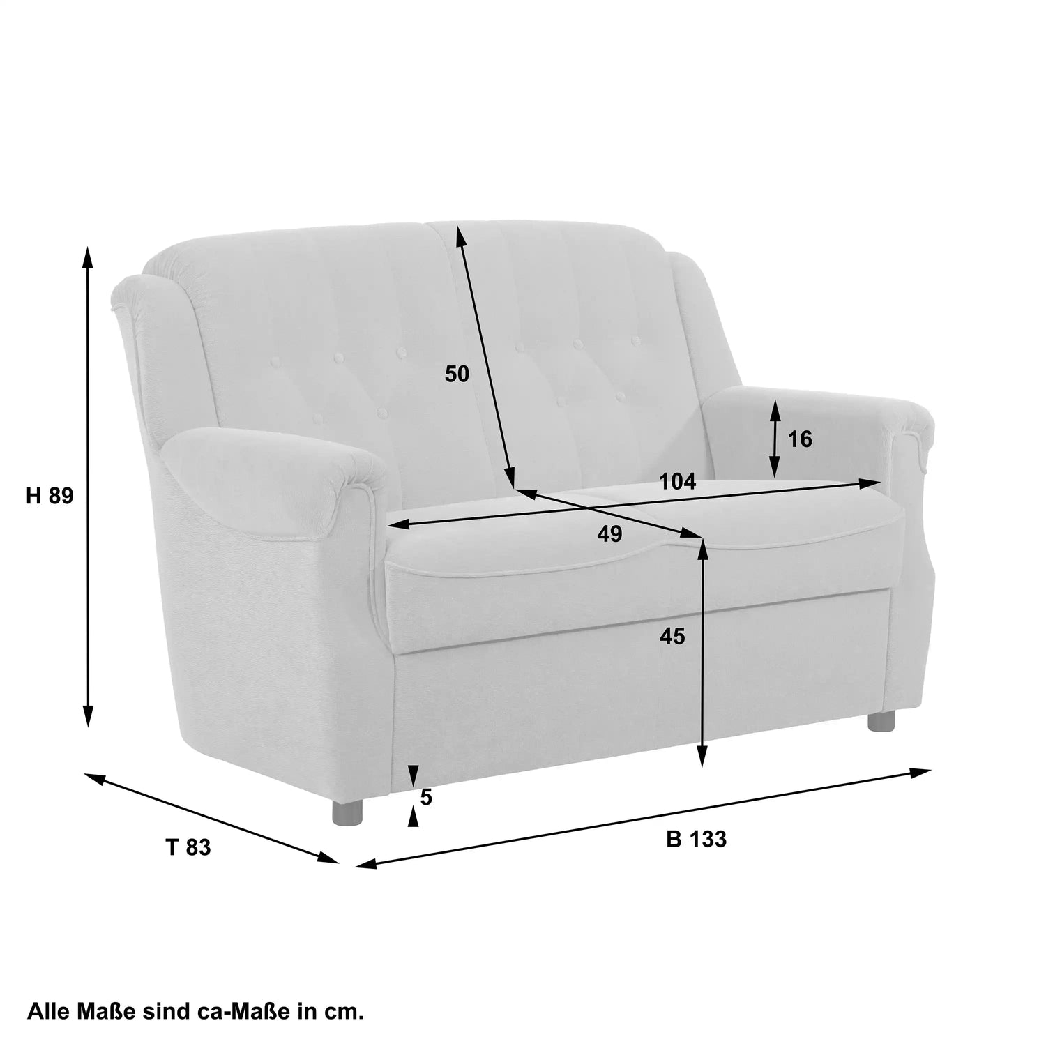 Freiburg Sofa 2-Sitzer