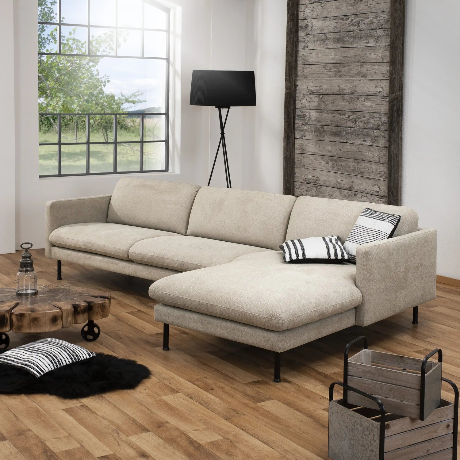 Nathan Sofa 2,5-Sitzer links mit Longchair rechts