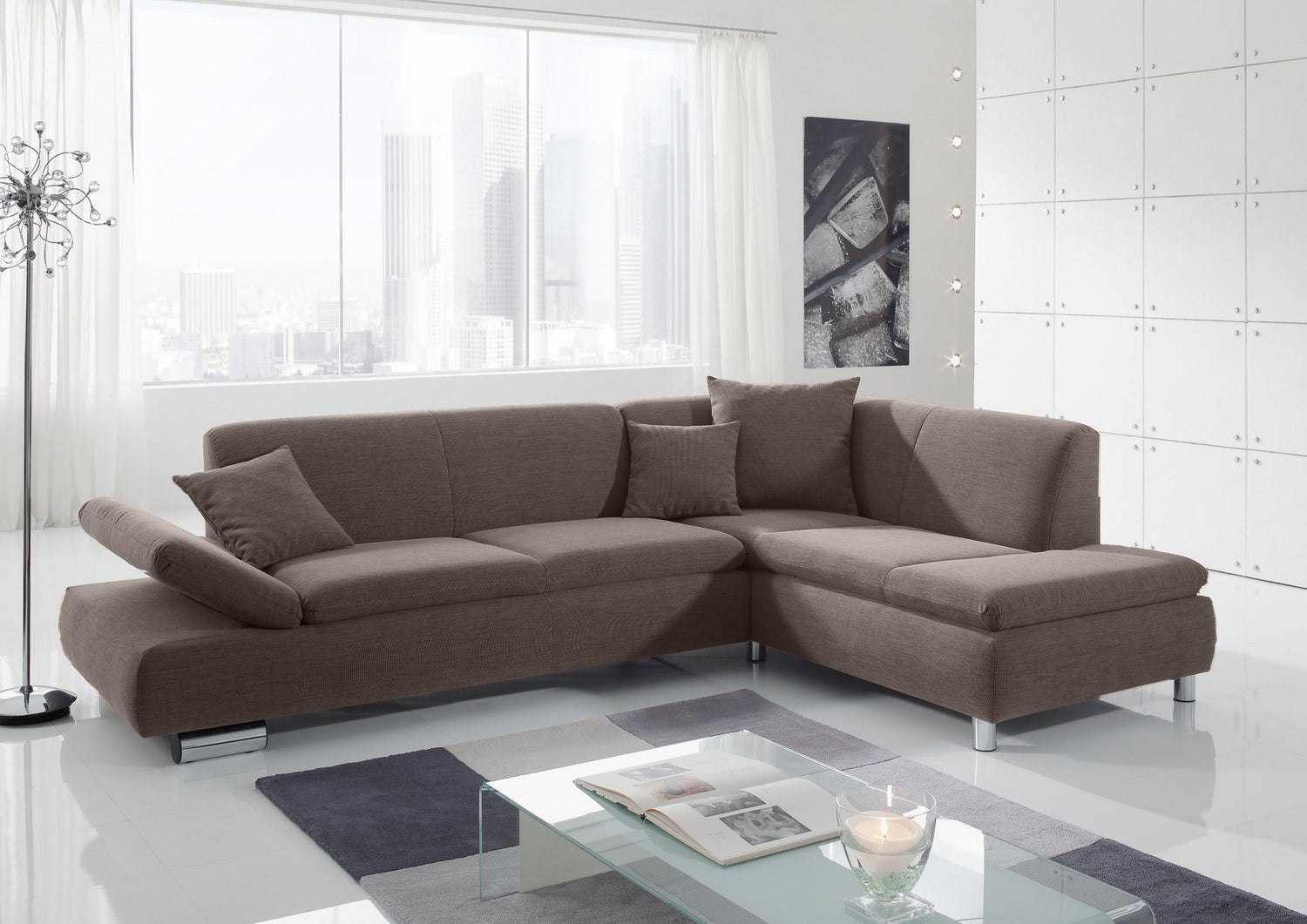 Terrence Sofa 2,5-Sitzer links mit Ecksofa rechts