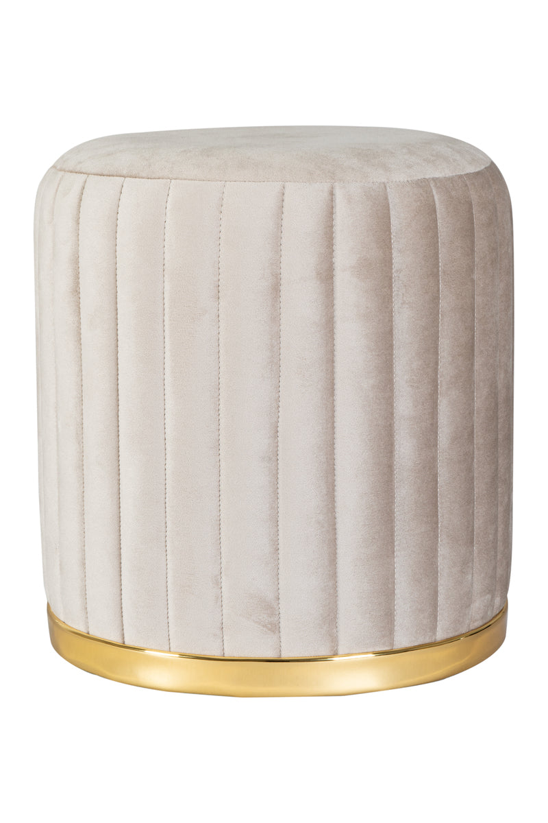 Hocker Doric 125 Taupe / Gold