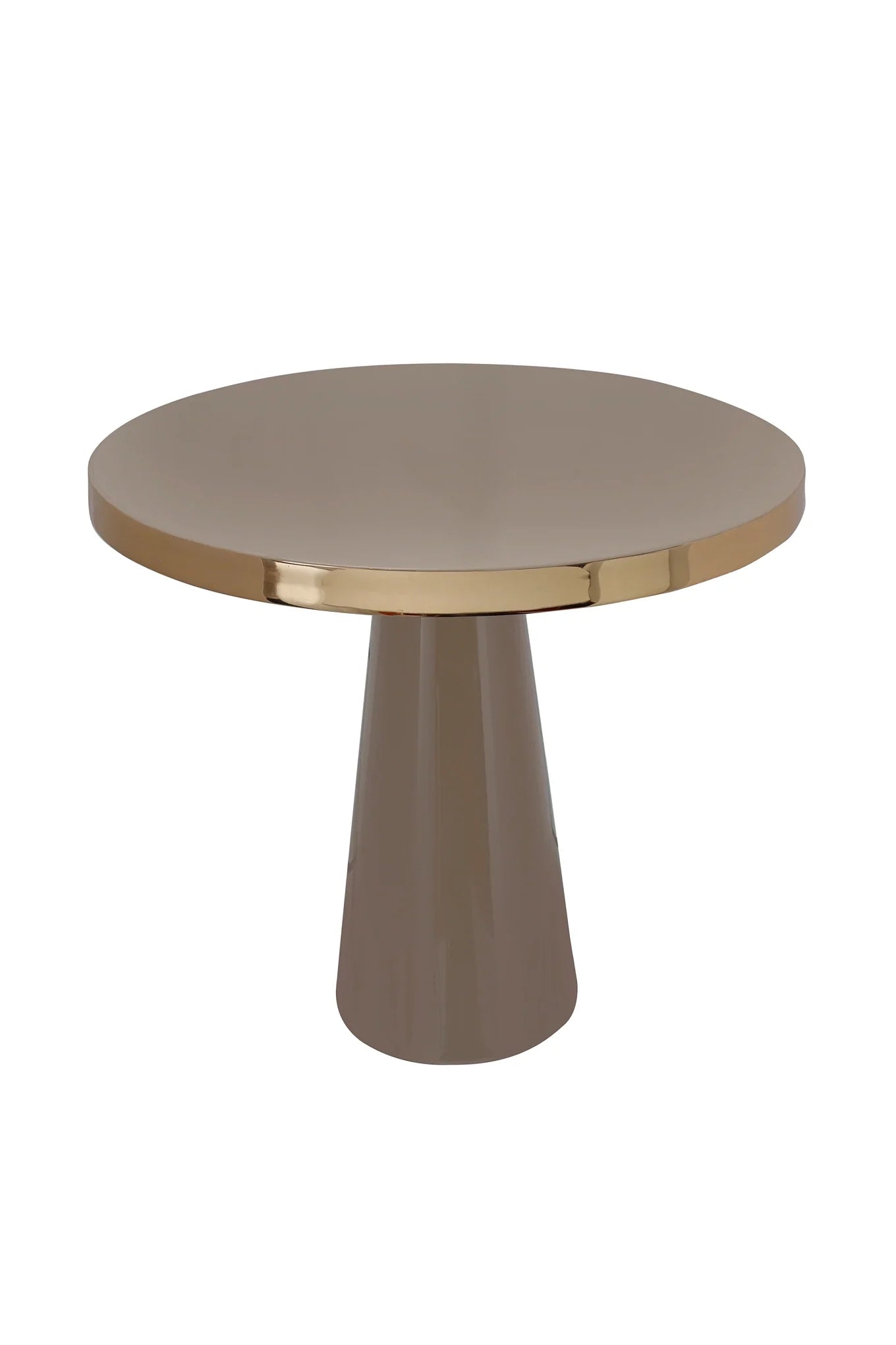 Beistelltisch Art Deco 625 Taupe / Gold